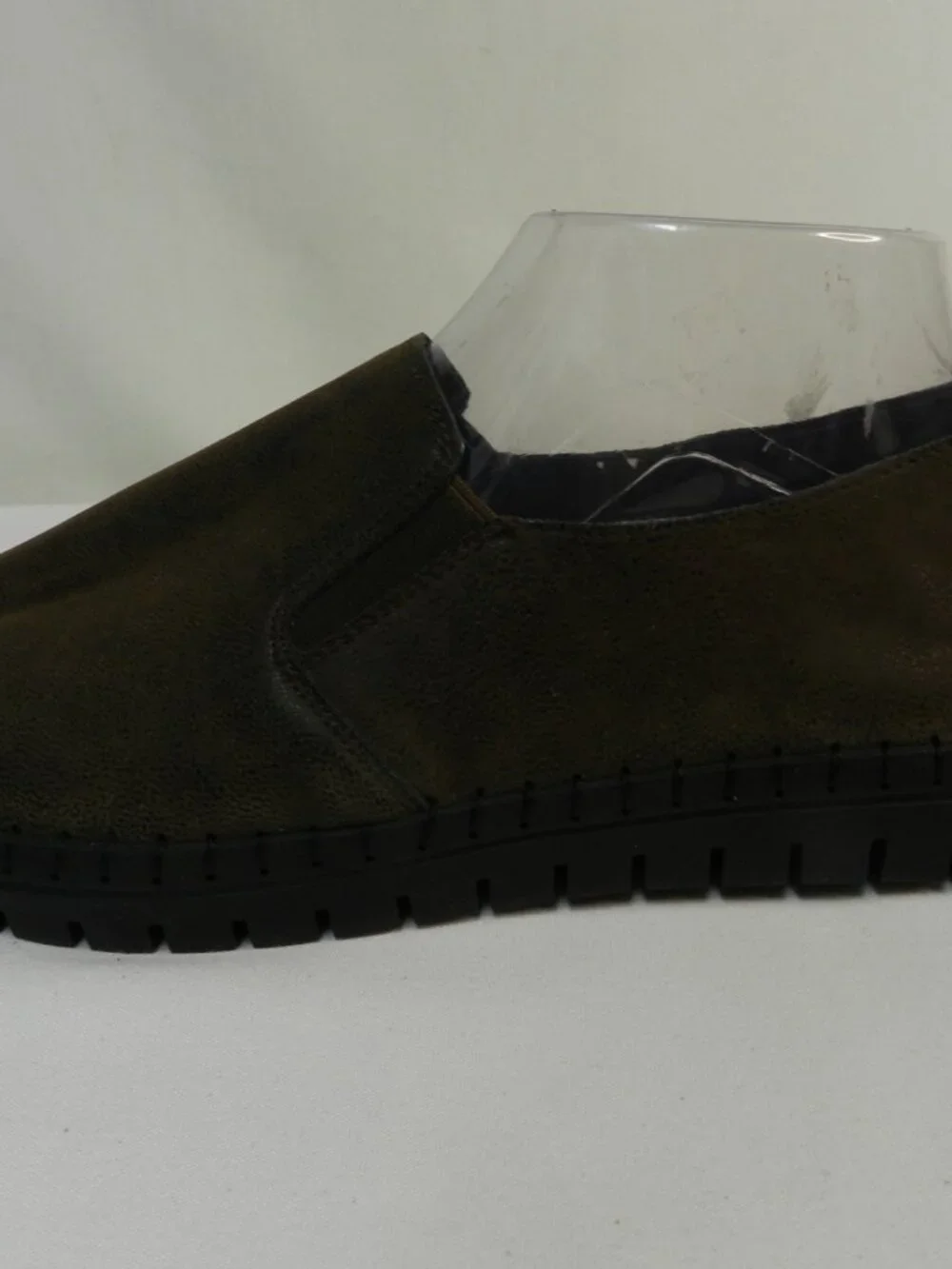 Easy Street Fresh Size Sz 10 Wide brown faux leather comfort slip on Worn Once